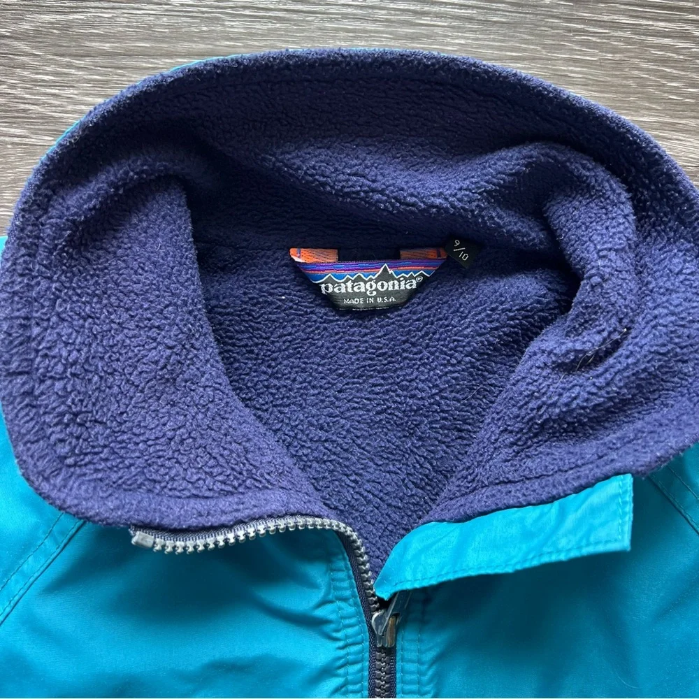 VTG Patagonia Teal Fleece-Lined Windbreaker Jacket